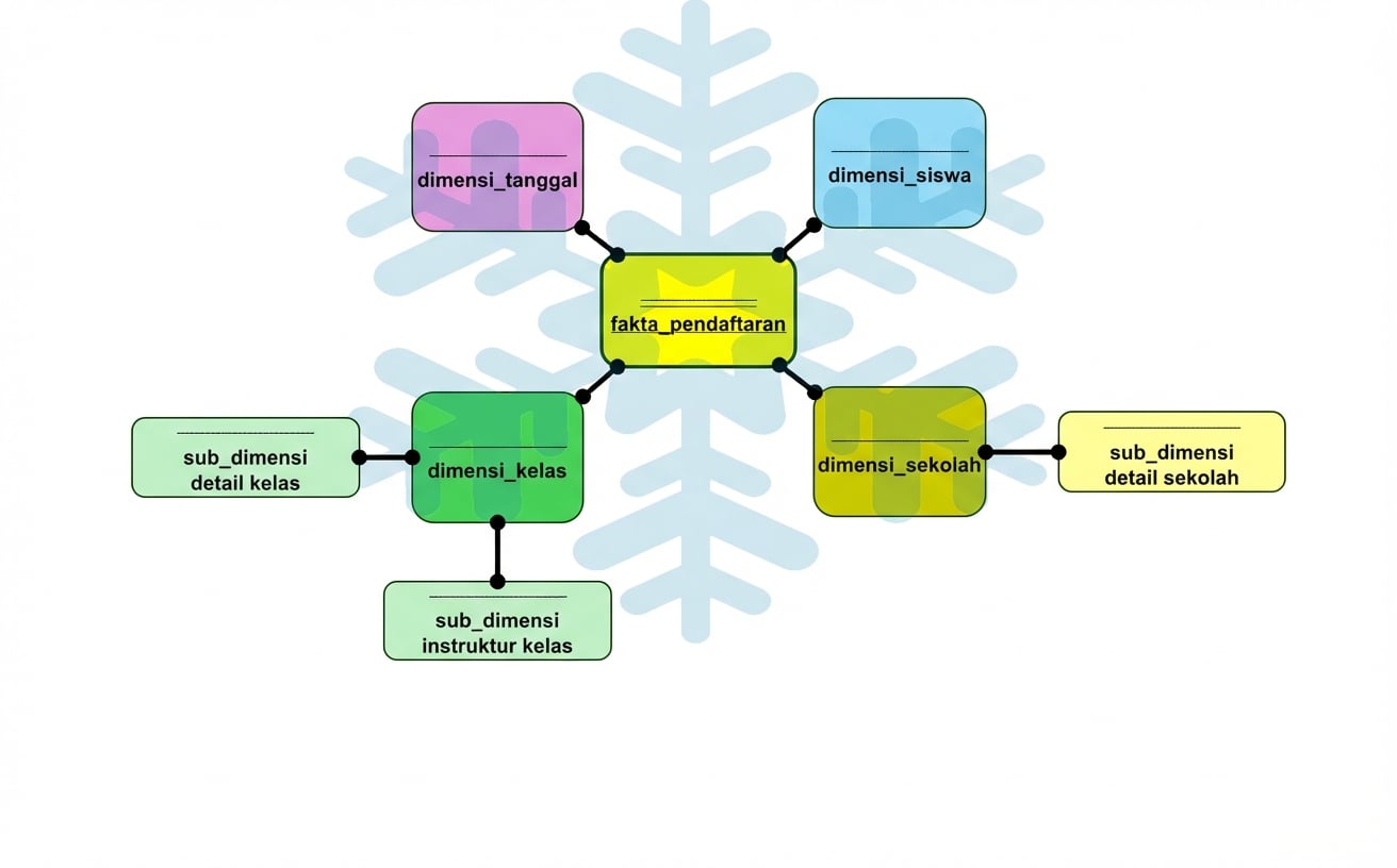 Skema model snowflake dimensional