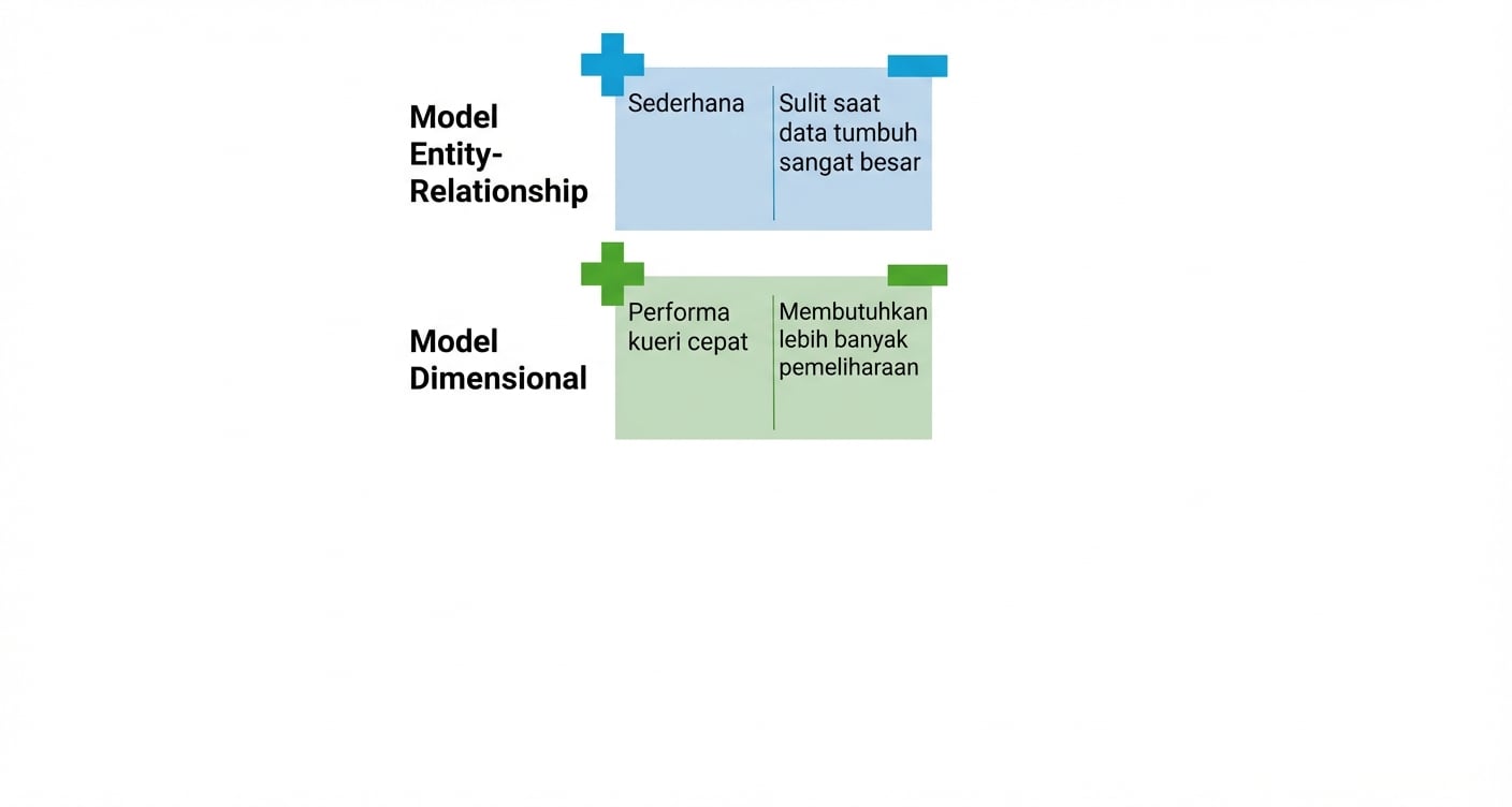 Kelebihan dan kekurangan model dimensional