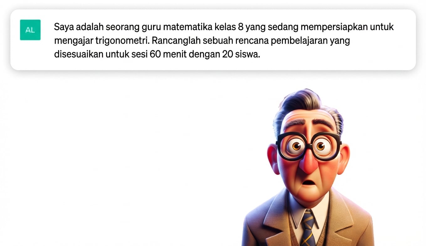 Ilustrasi kartun seorang guru