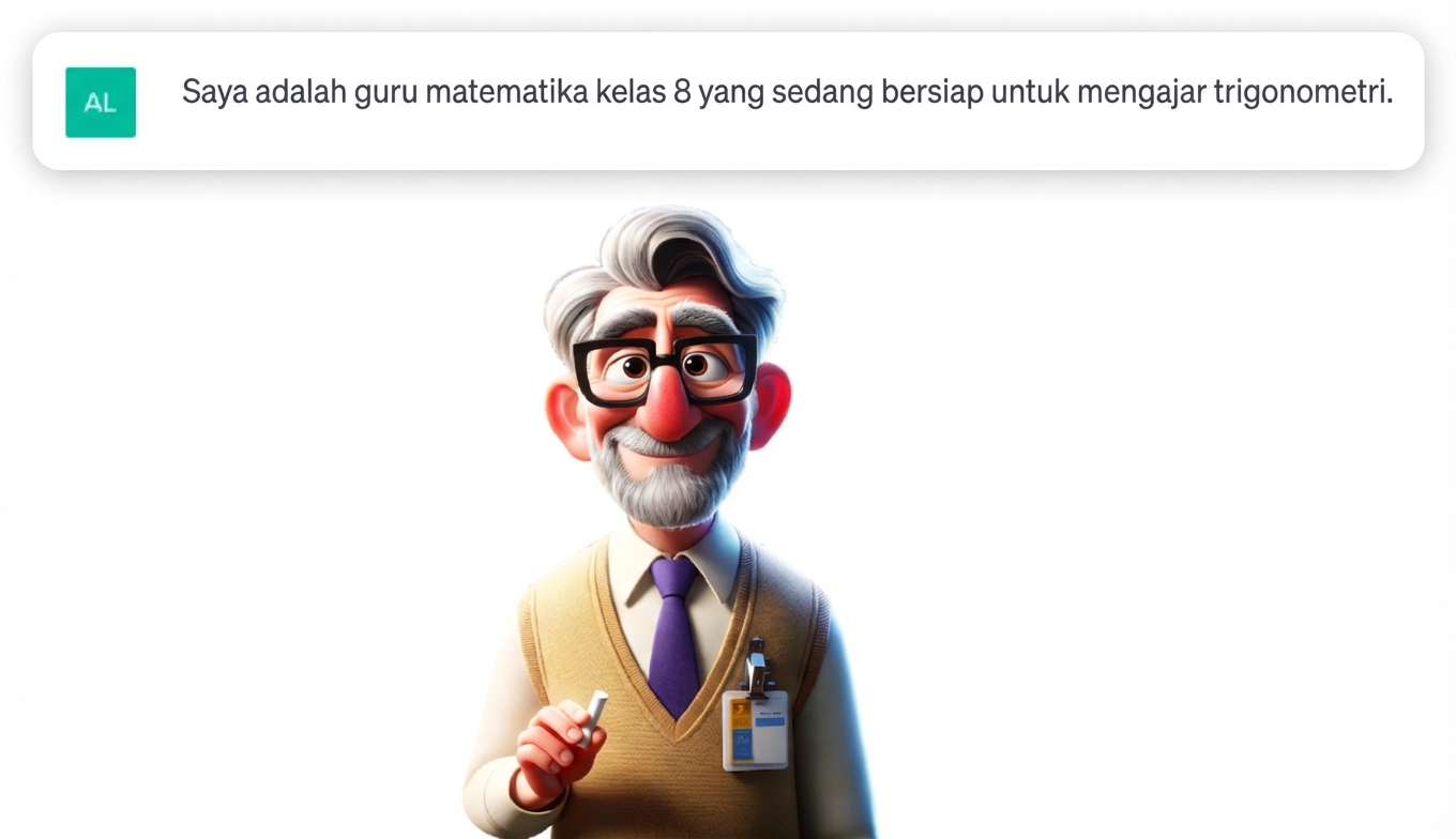 Ilustrasi kartun seorang guru