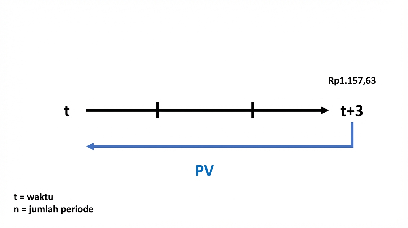 contoh perhitungan present value pada linimasa