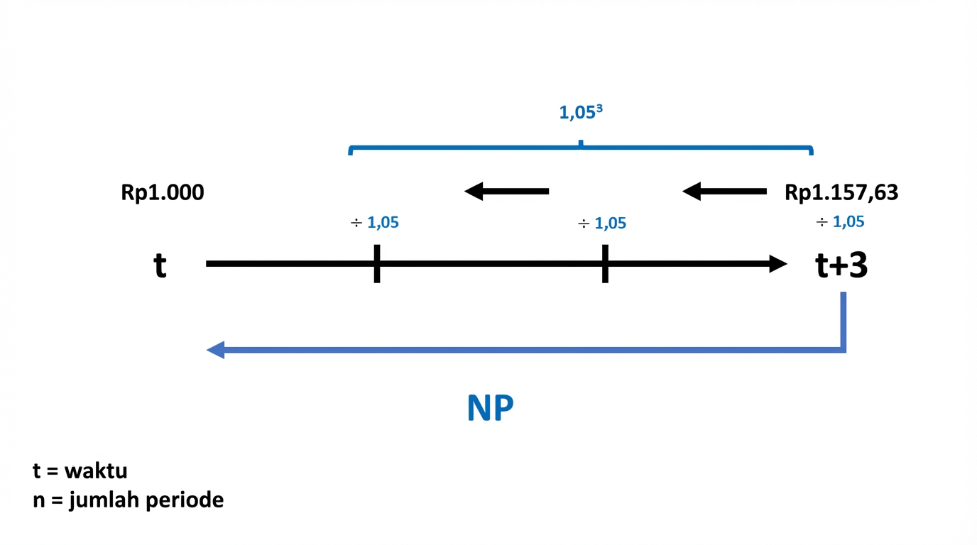 contoh perhitungan present value pada linimasa