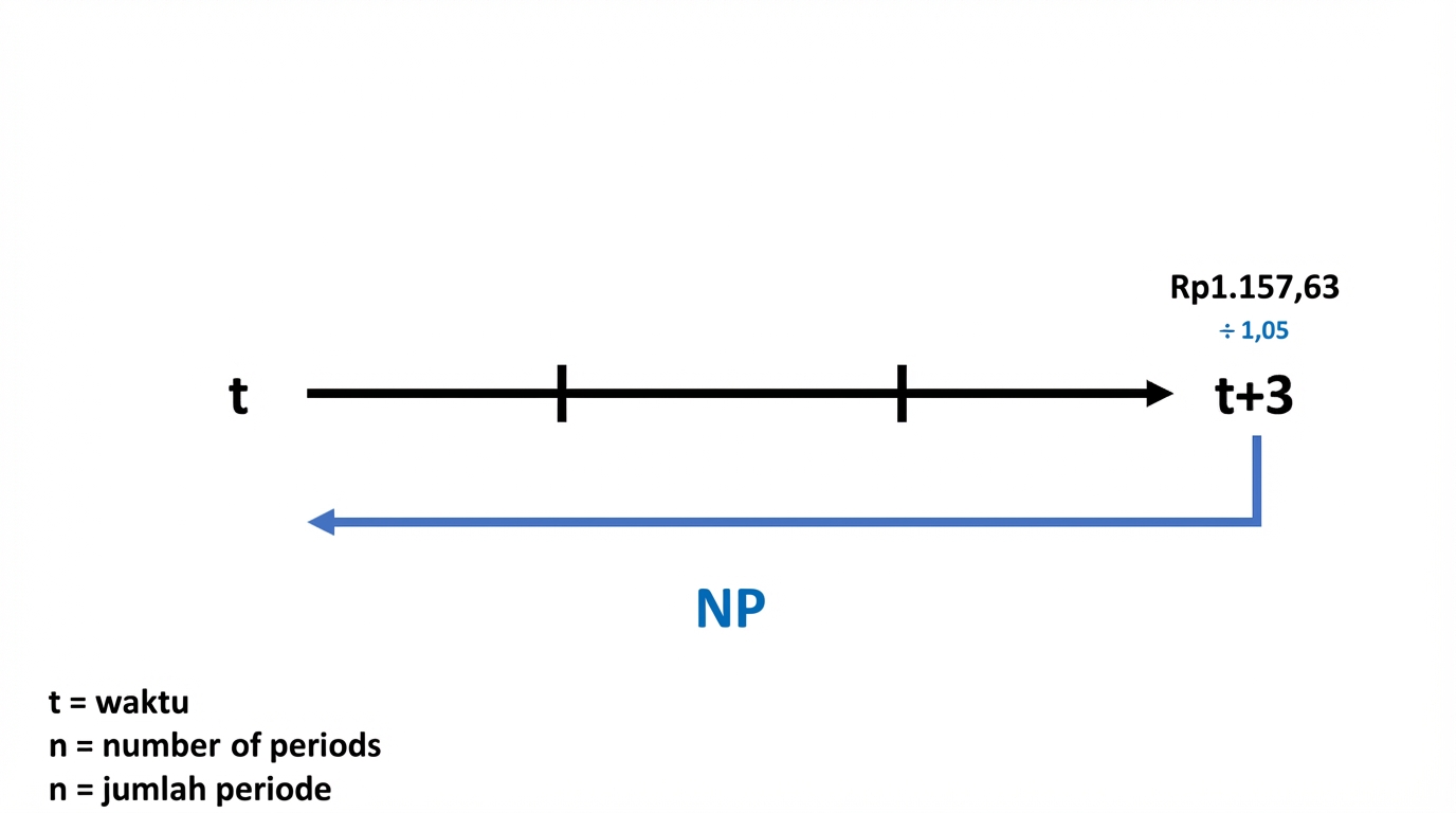 contoh perhitungan present value pada linimasa