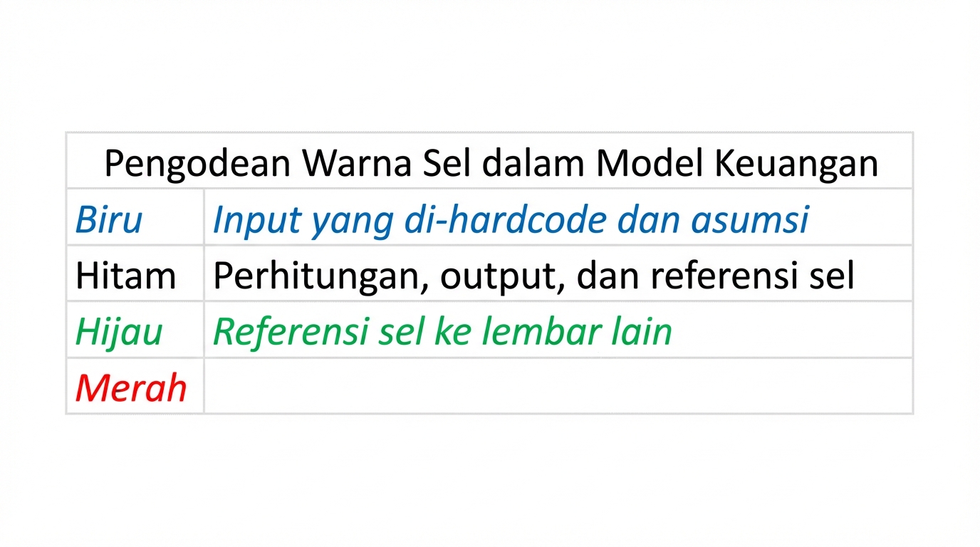diagram pengodean warna dengan biru, hitam, dan hijau
