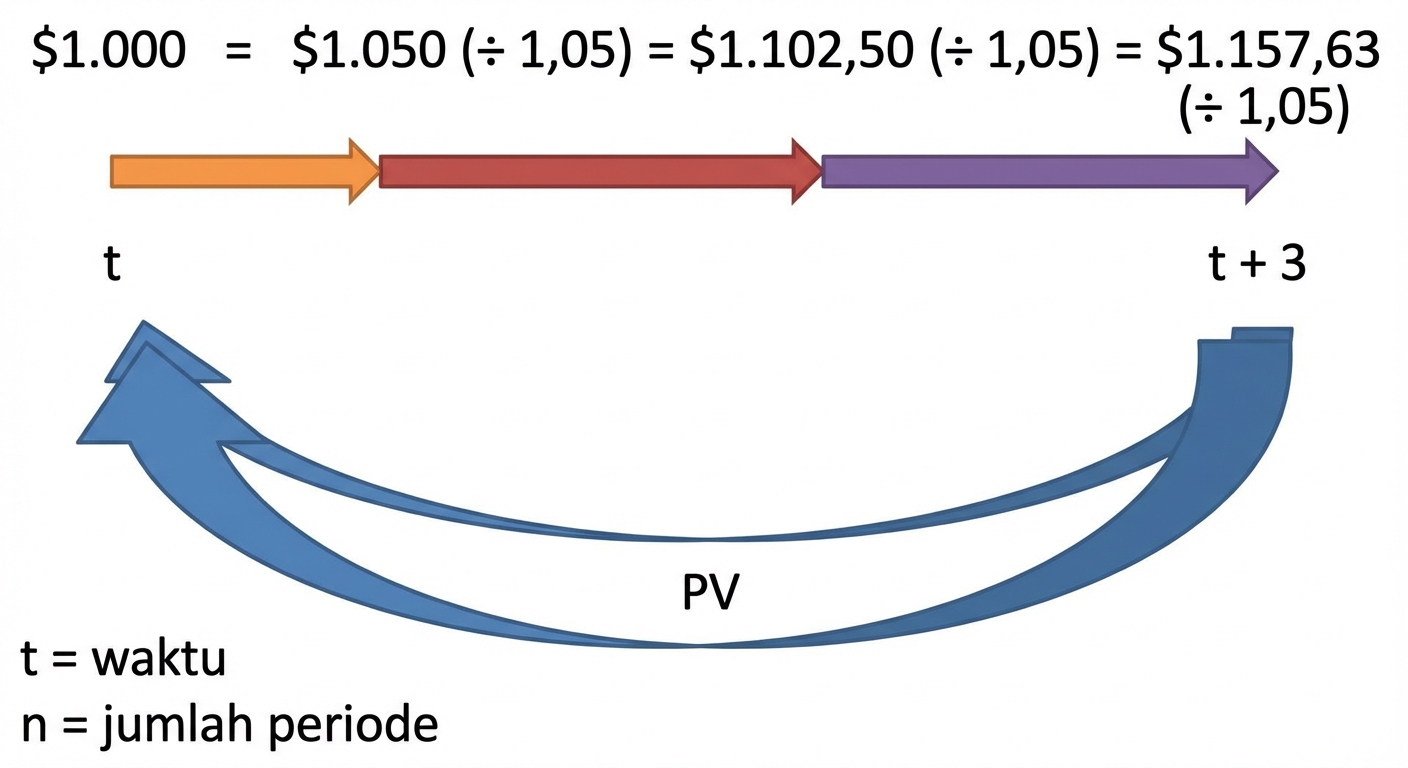 contoh perhitungan present value pada linimasa