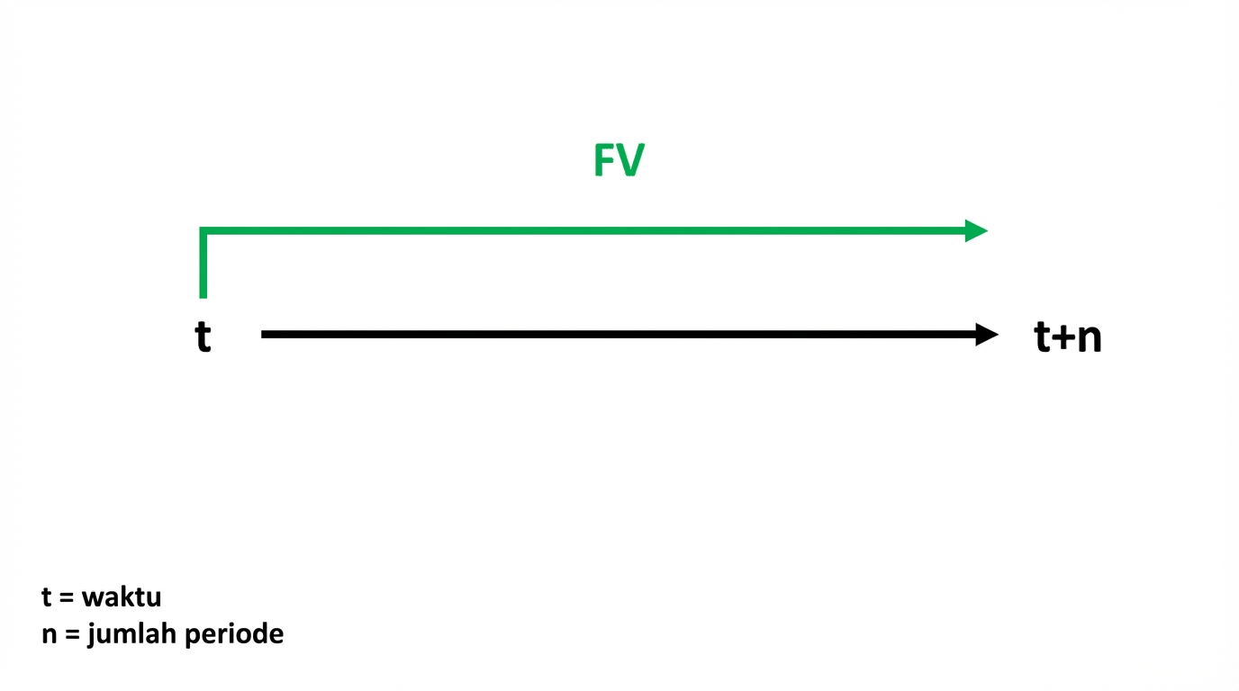 linimasa dengan fv di atas