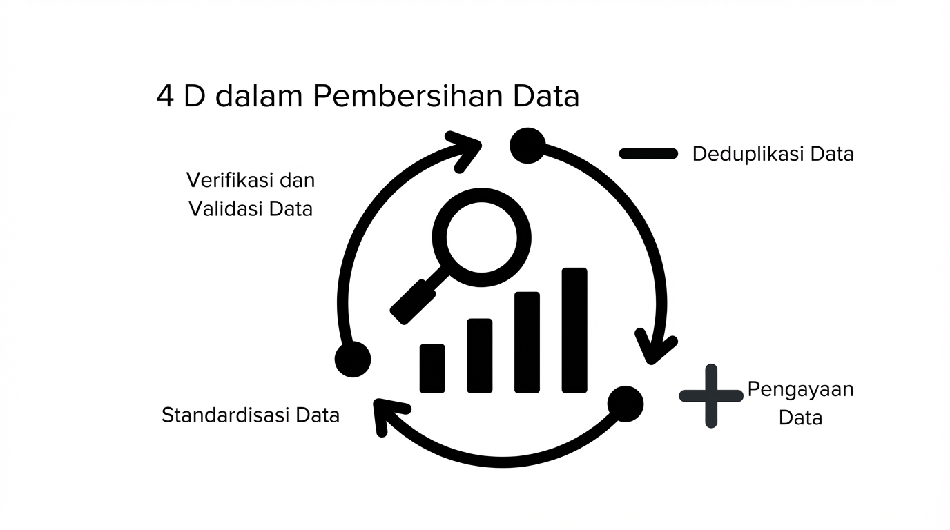 roda yang menggambarkan proses pembersihan