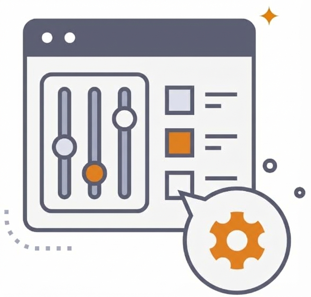 Kontrol dan kustomisasi lebih lanjut