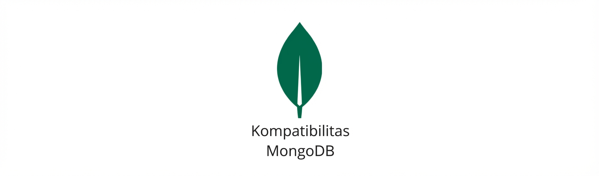 Ikon menampilkan MongoDB.