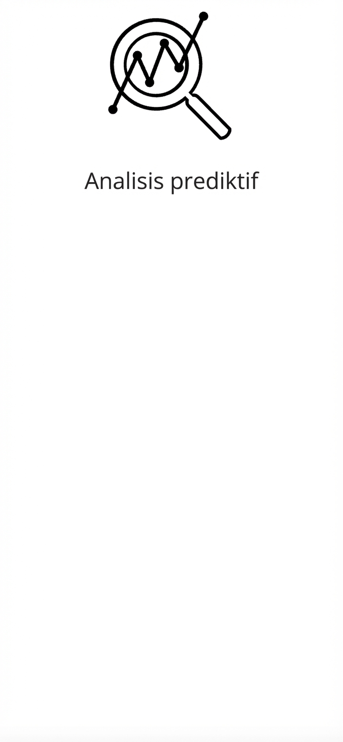 Ikon yang menampilkan analitik prediktif.