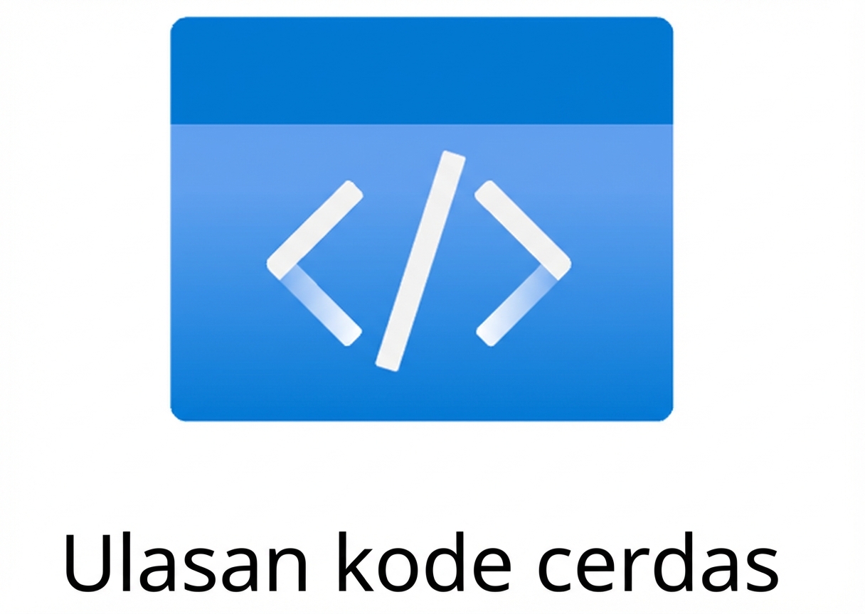 Ikon yang menampilkan ulasan kode cerdas.