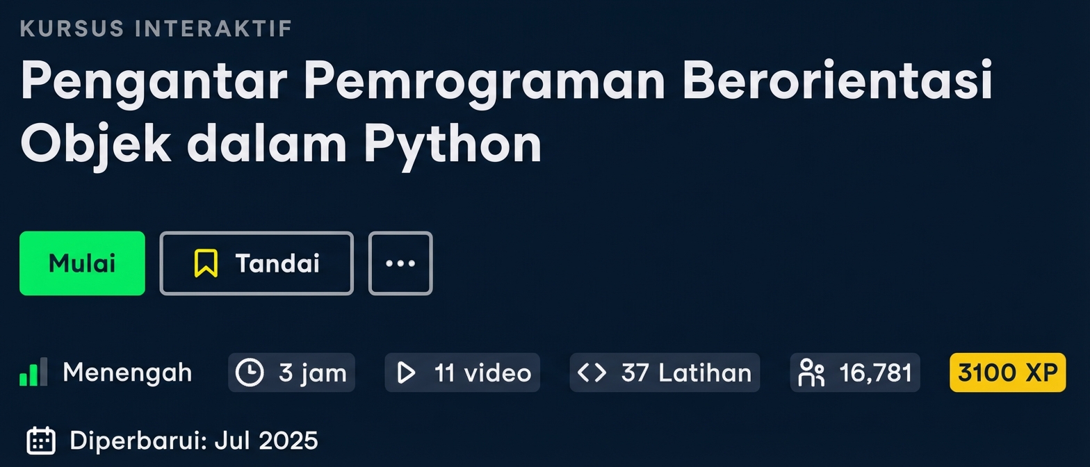 Pengantar pemrograman berorientasi objek