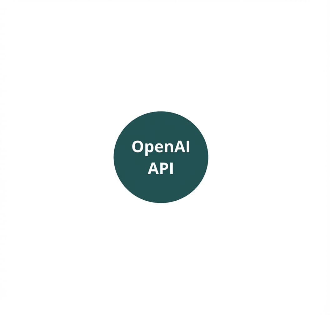 Sebuah lingkaran dengan OpenAI API