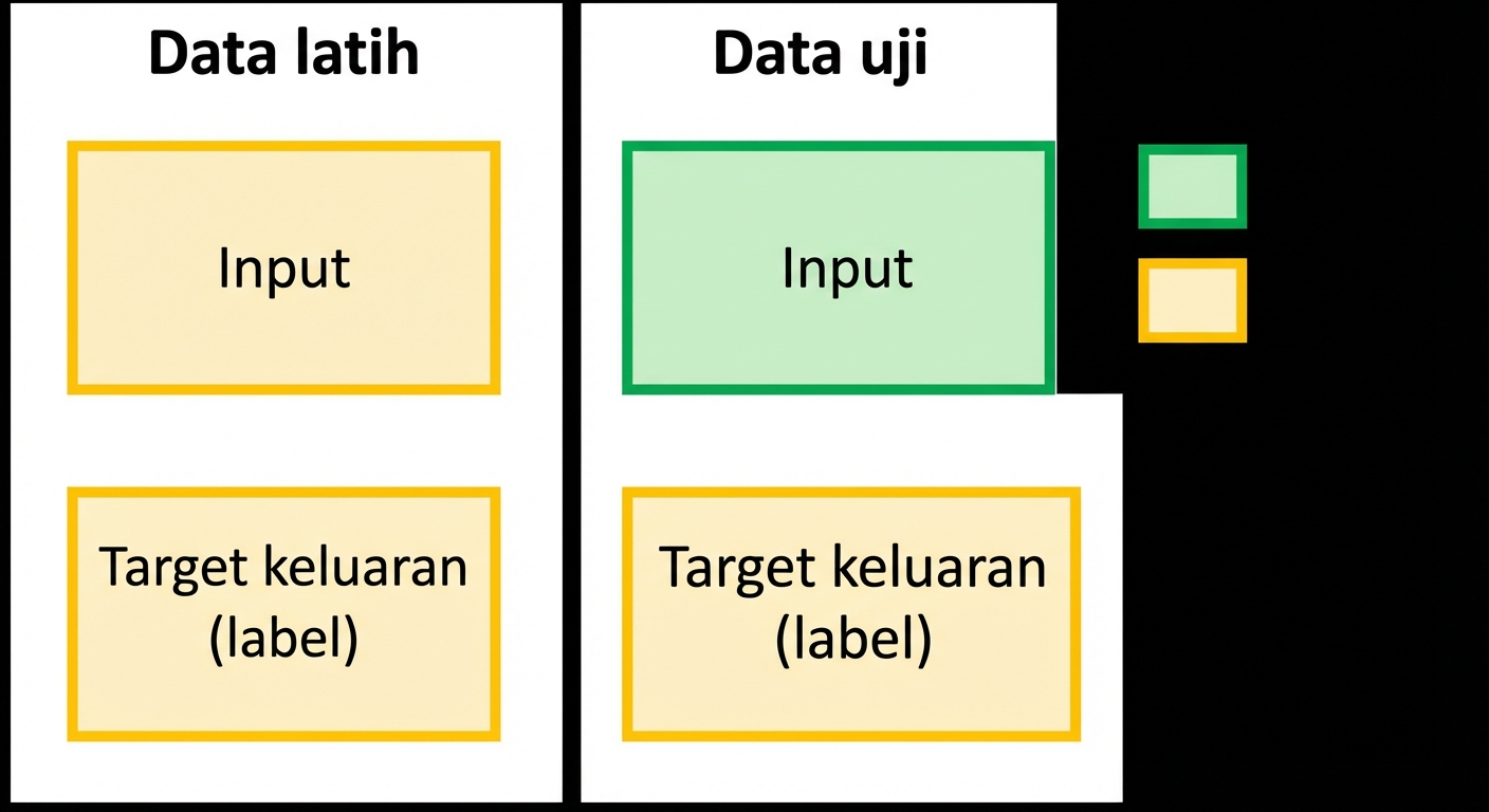 Gambar train dan test set untuk aplikasi LLM
