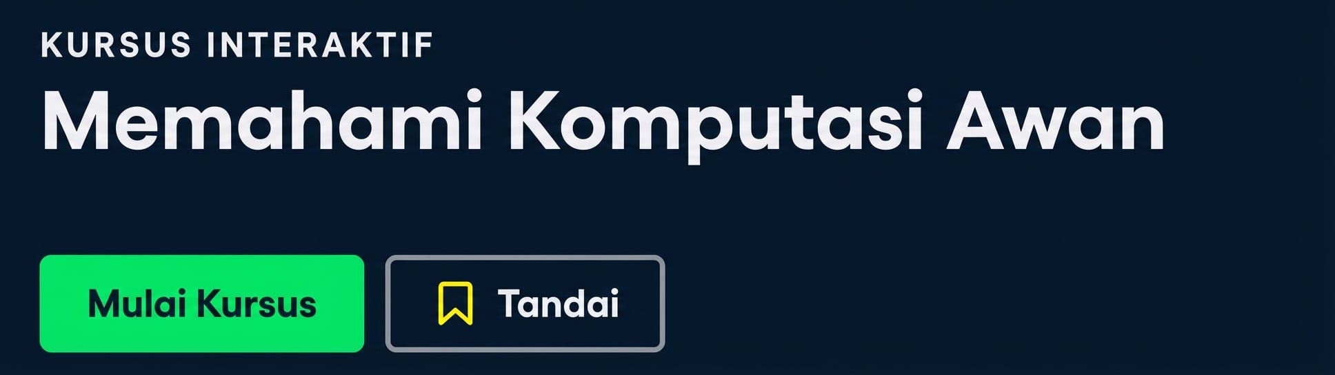 Kursus DataCamp: Memahami Komputasi Awan