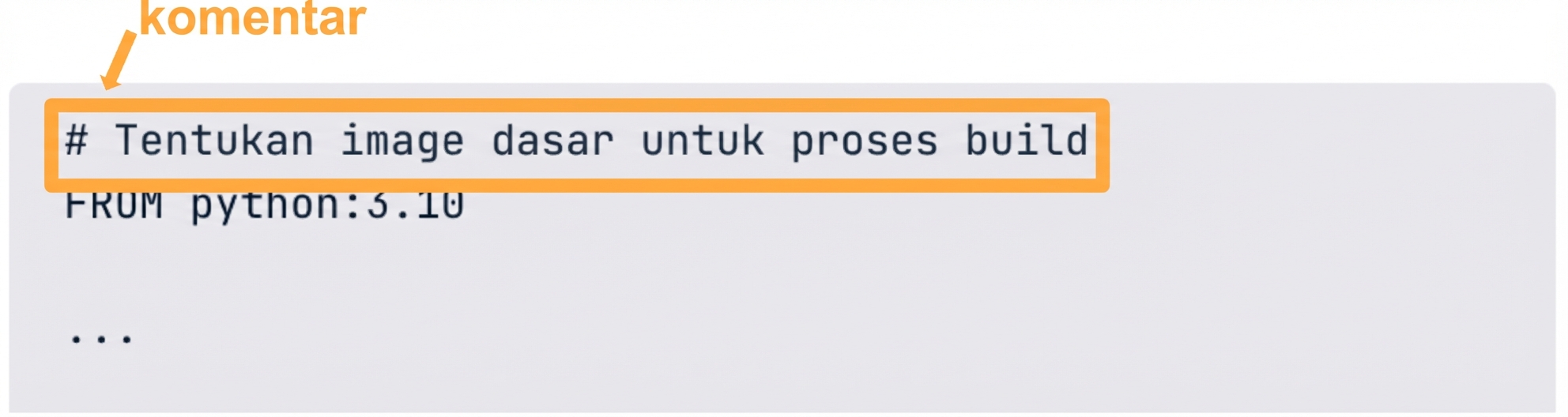 Dockerfile - Komentar