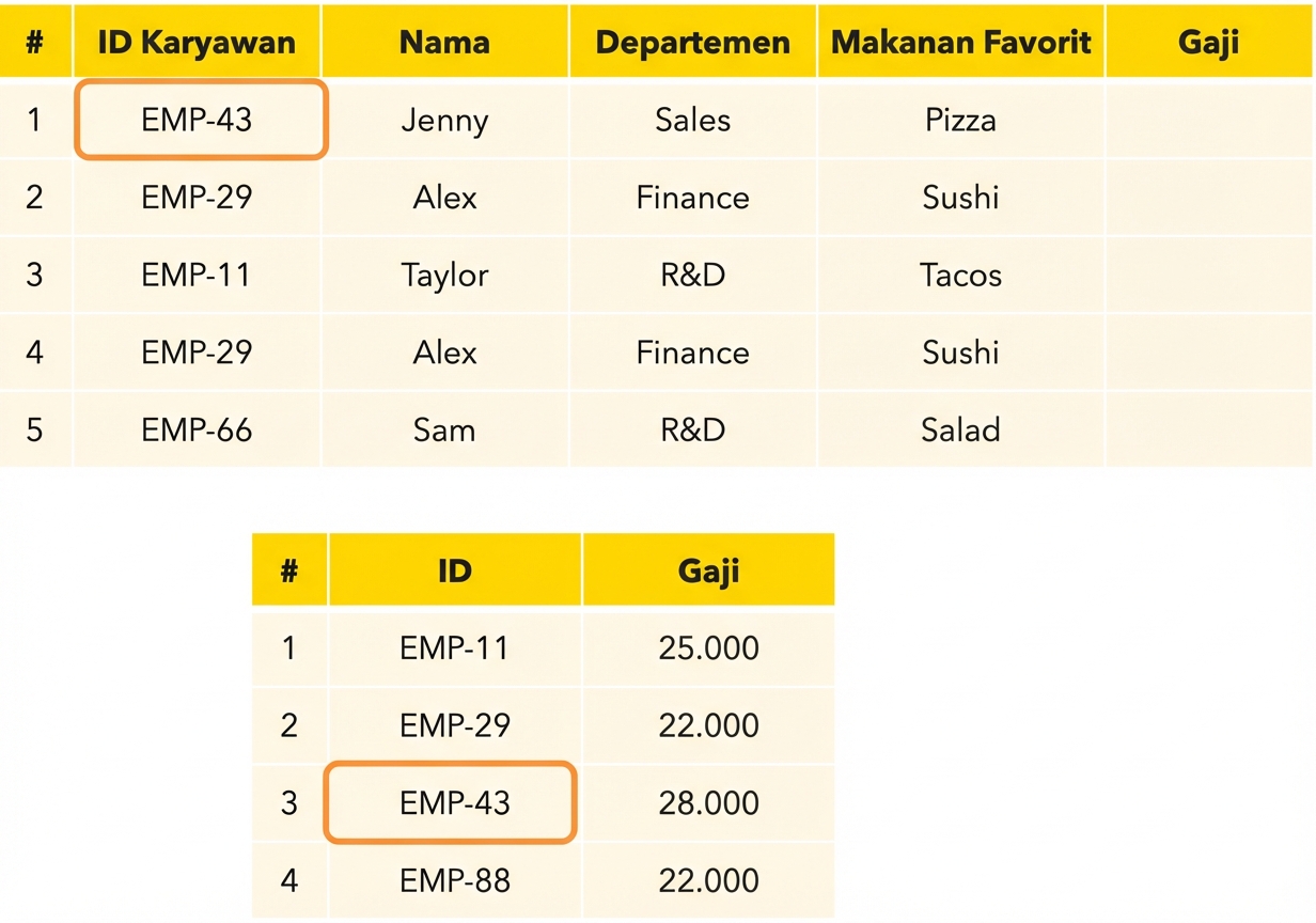 Mencocokkan ID
