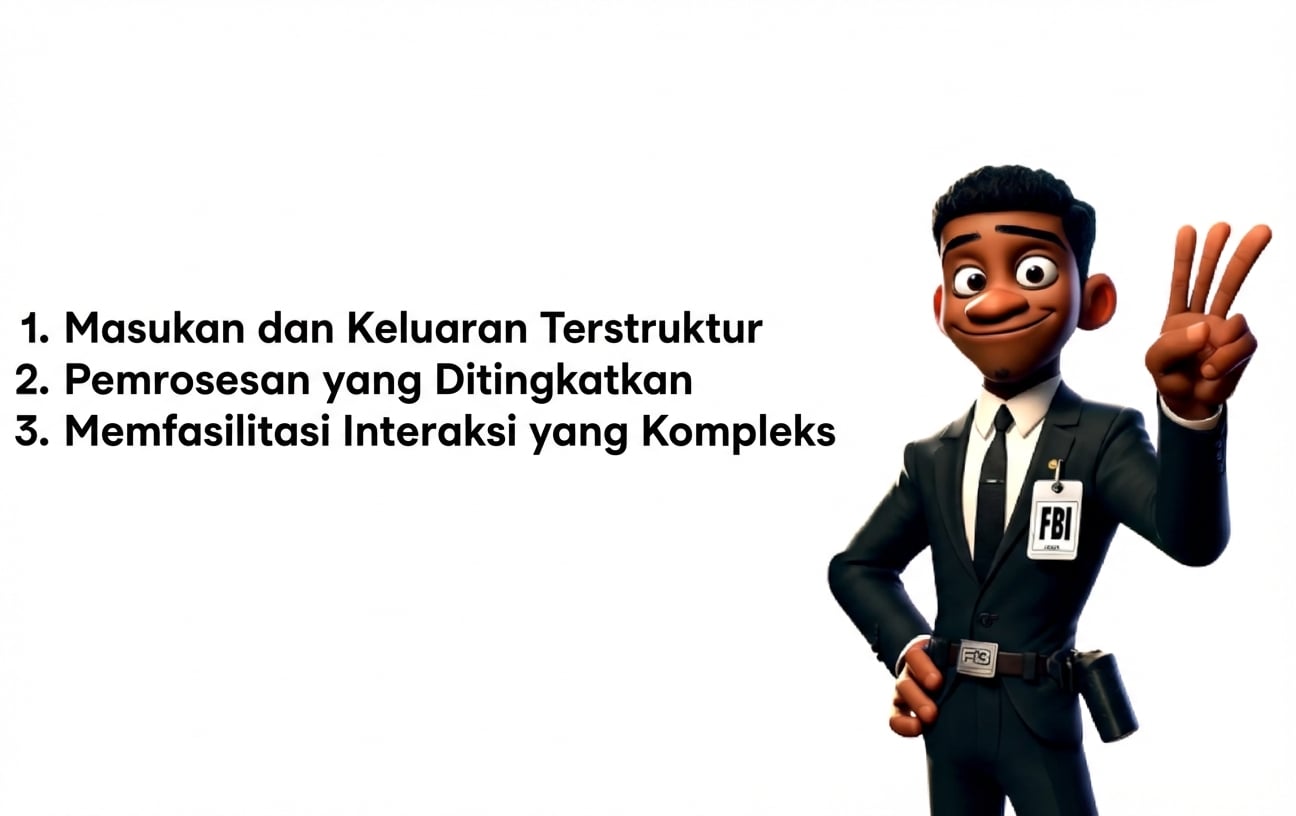 Gambar menampilkan kartun agen FBI mengangkat tiga jari