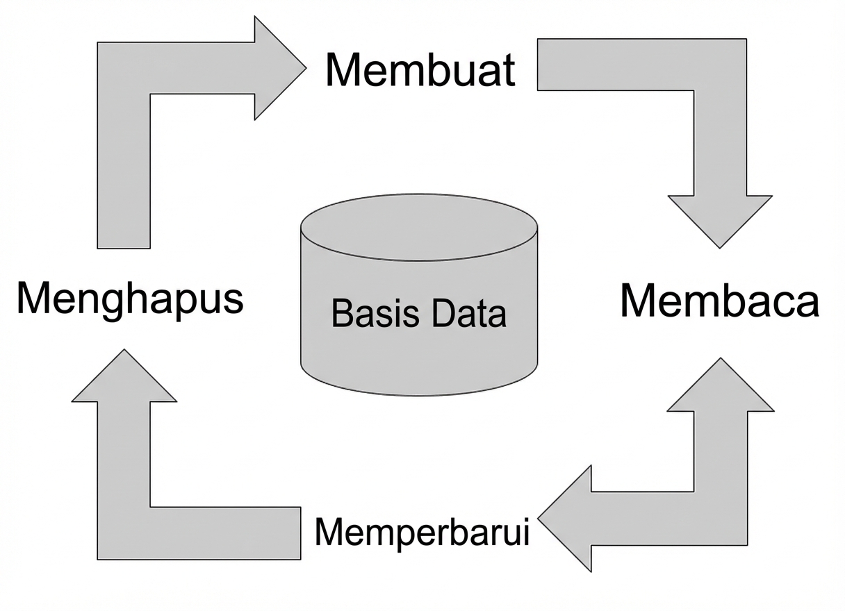 Buat, Baca, Perbarui, dan Hapus pada Database