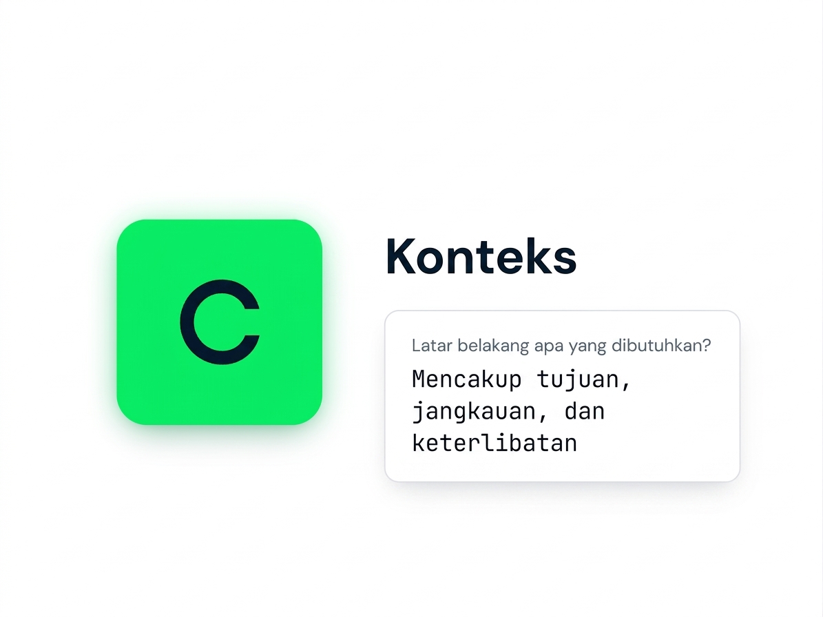 Ubin Context dari kerangka GCSE dengan contoh prompt singkat