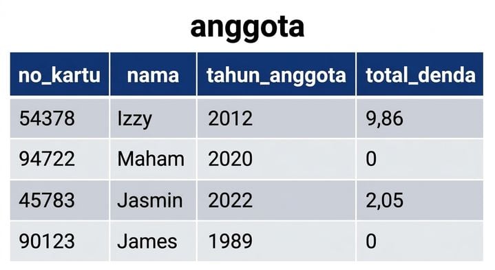 tabel patrons