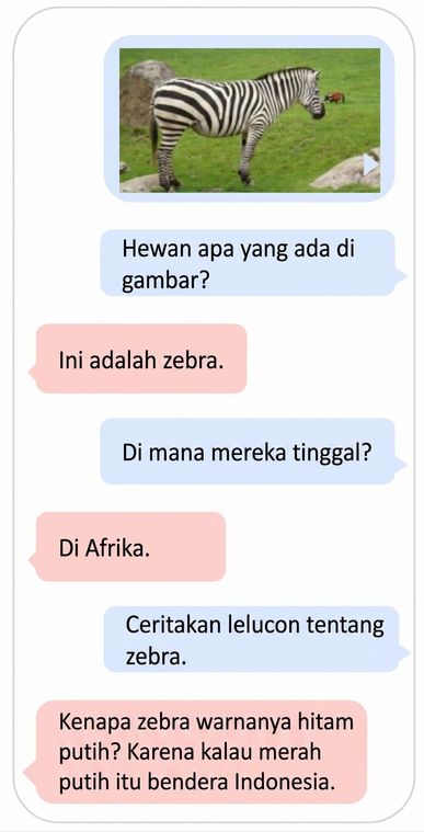 Contoh multimodal LLM yang menggunakan data teks dan gambar