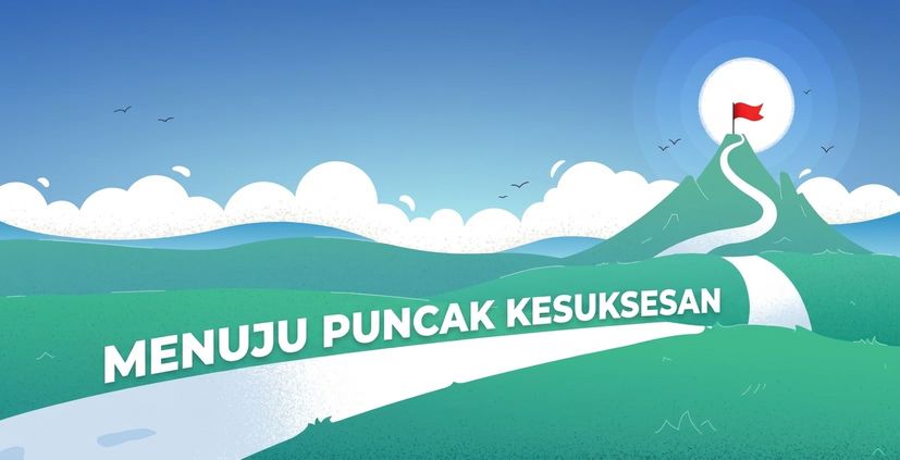 Gambar yang melambangkan awal perjalanan