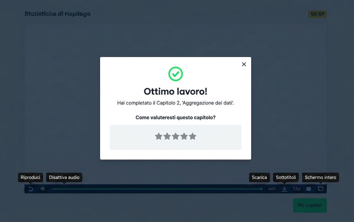 Valutazione del capitolo su DataCamp