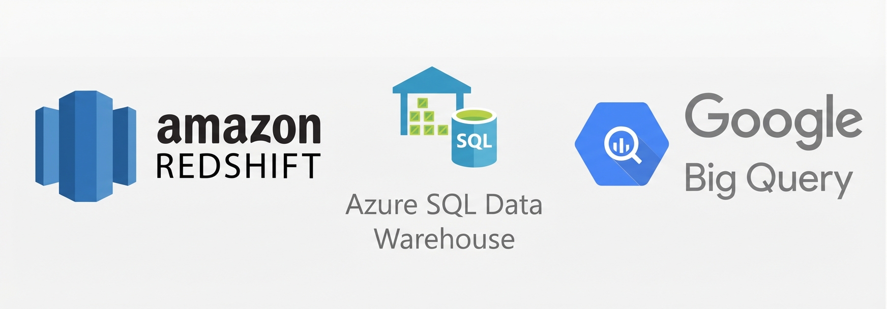 Amazon Redshift, Google Bog Query e Azure SQL Data Warehouse