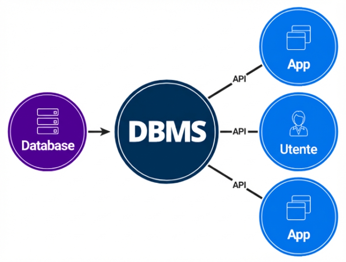 Schema dell'interfaccia DBMS tra il database e gli utenti finali