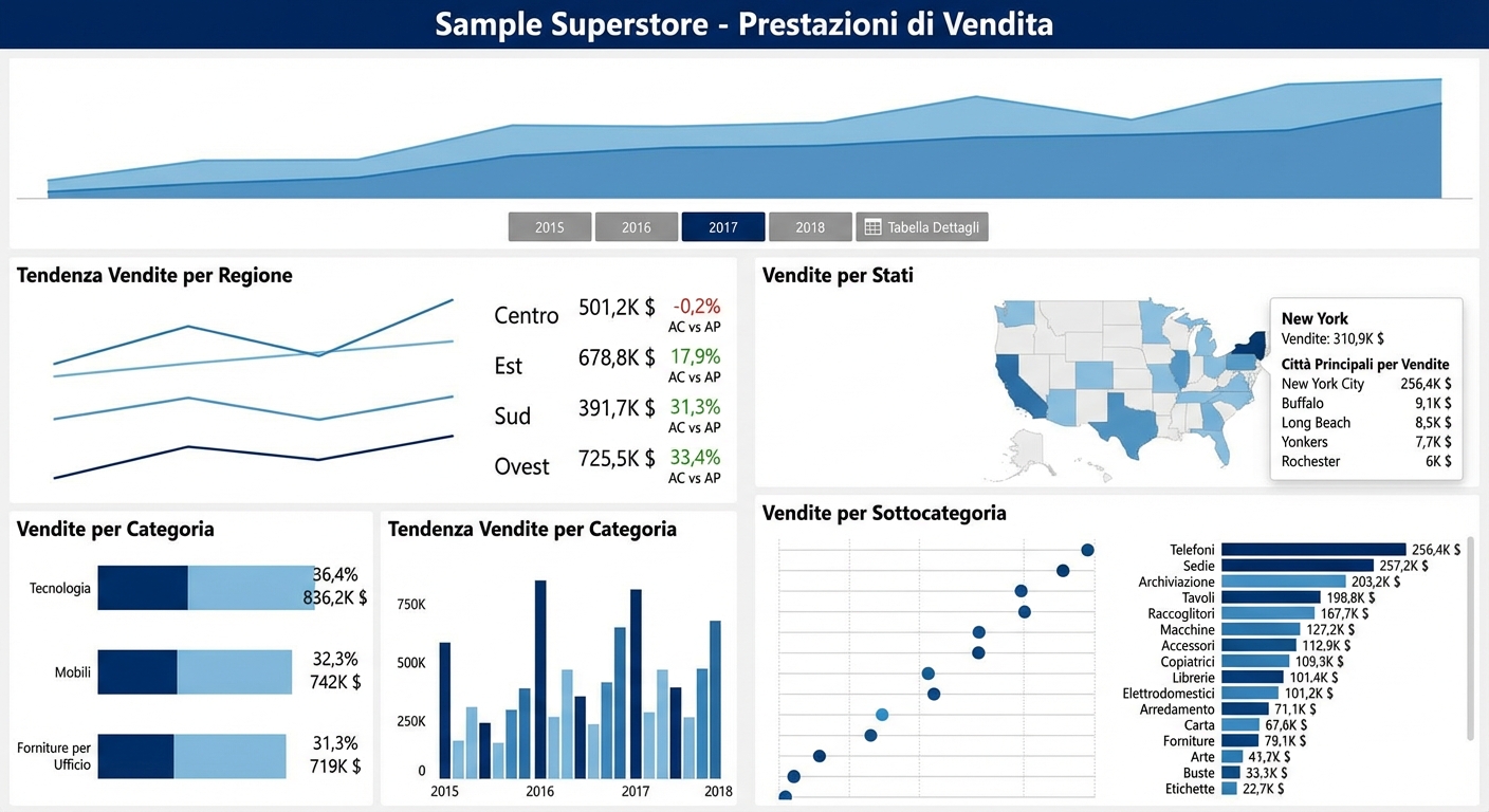 dashboard performance negozio