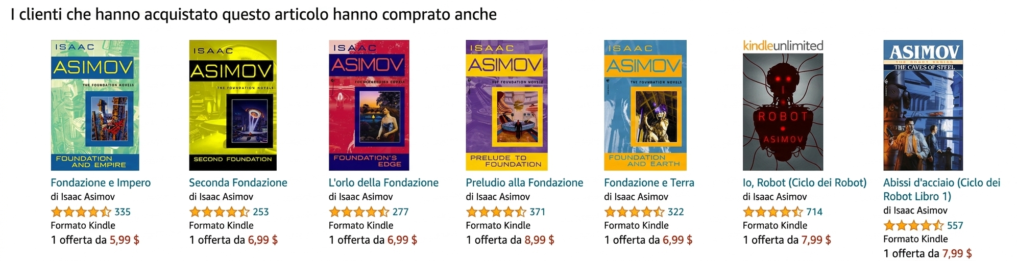 raccomandazione Amazon