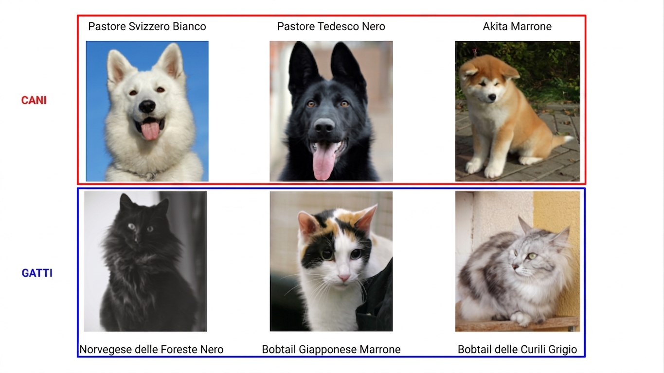 cani e gatti per specie