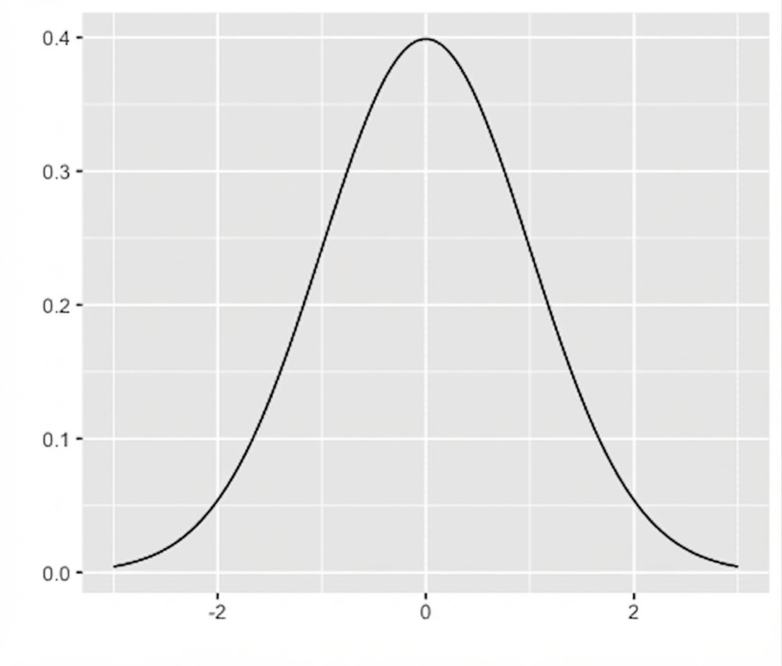 Grafico della distribuzione normale