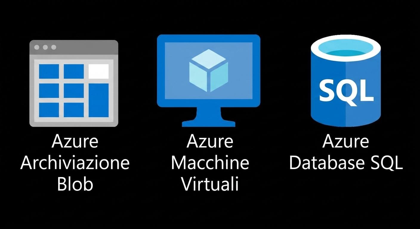 Tutti e tre i principali servizi cloud AWS