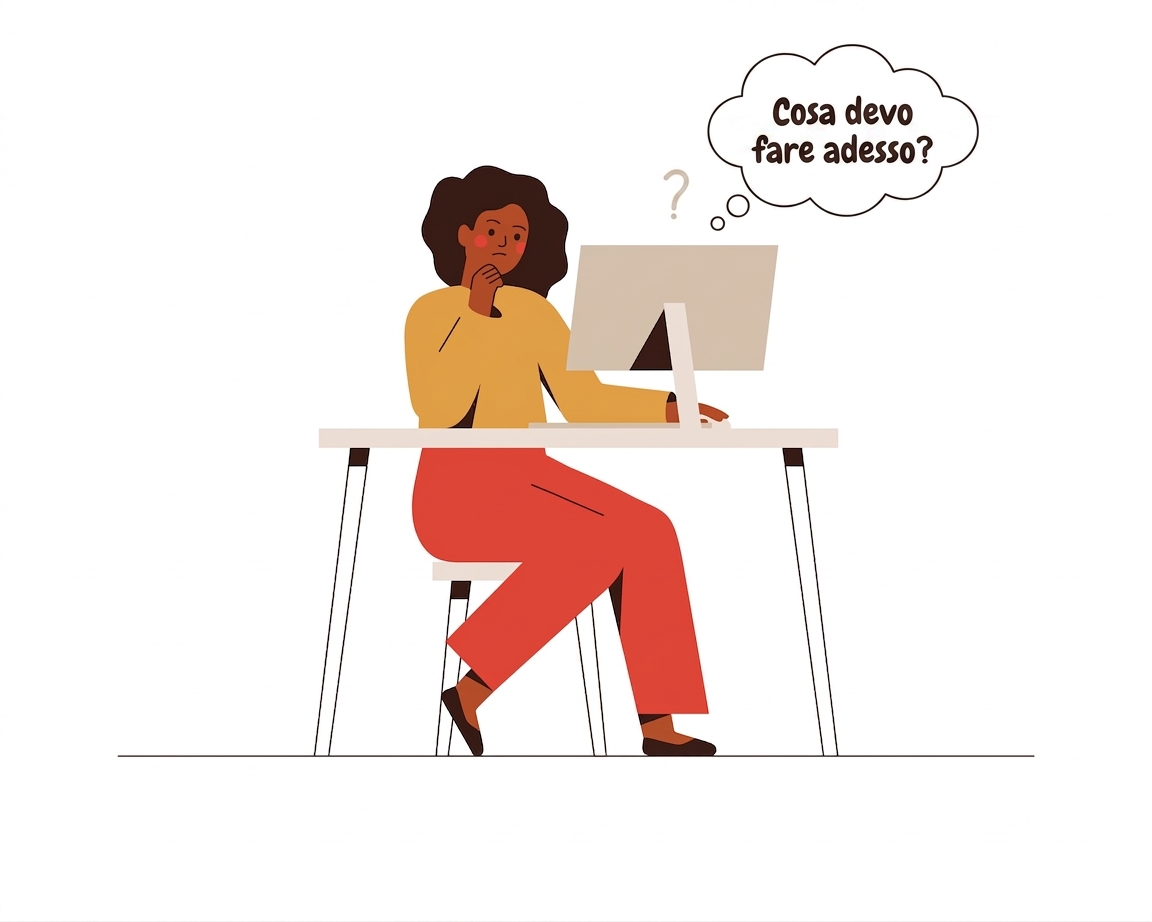 Donna al lavoro