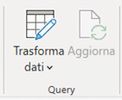 Screenshot del riquadro Applied Steps nell'editor Power Query, che mostra la serie di trasformazioni applicate ai dati.