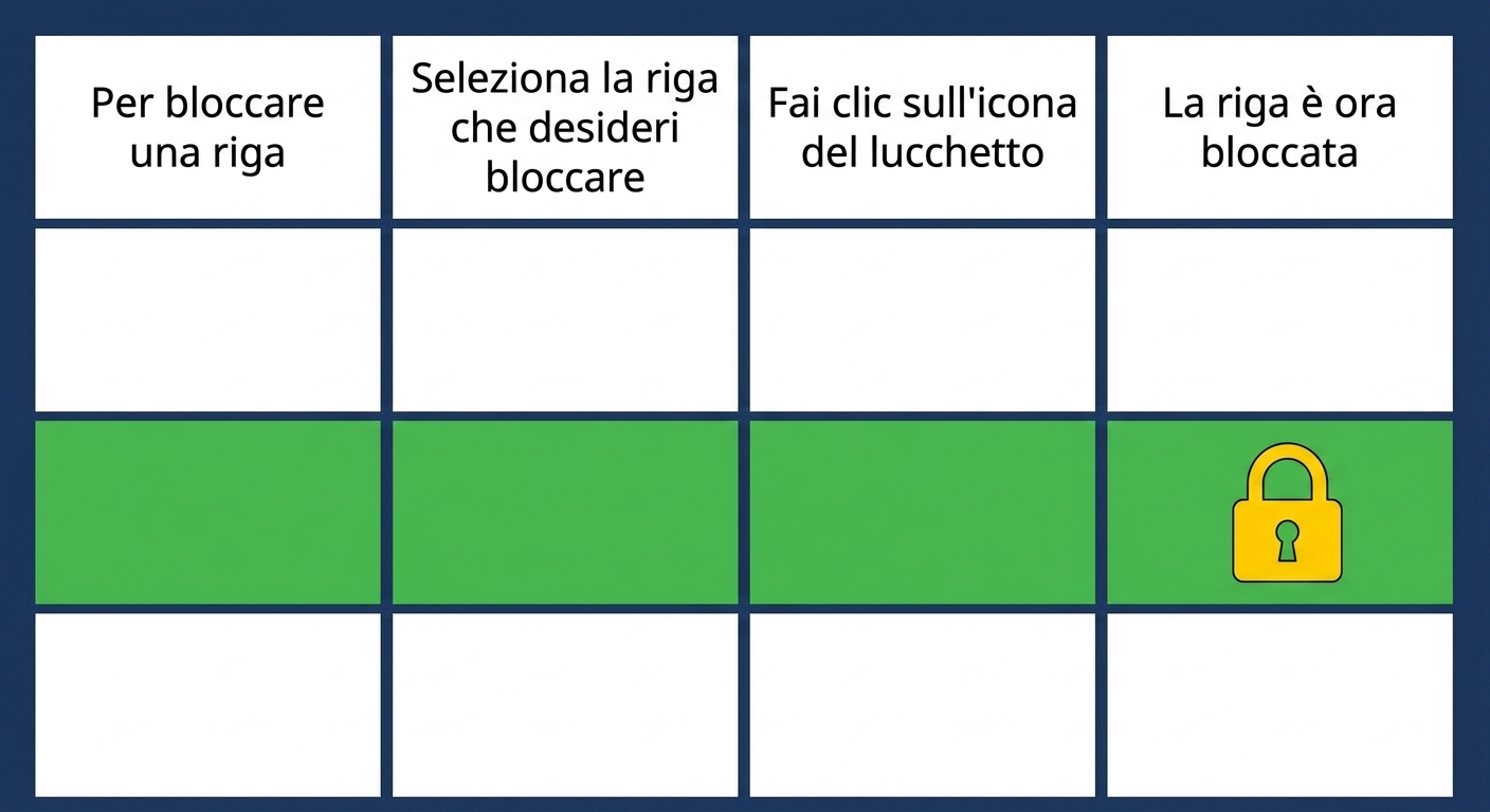 Immagine della sicurezza a livello di riga