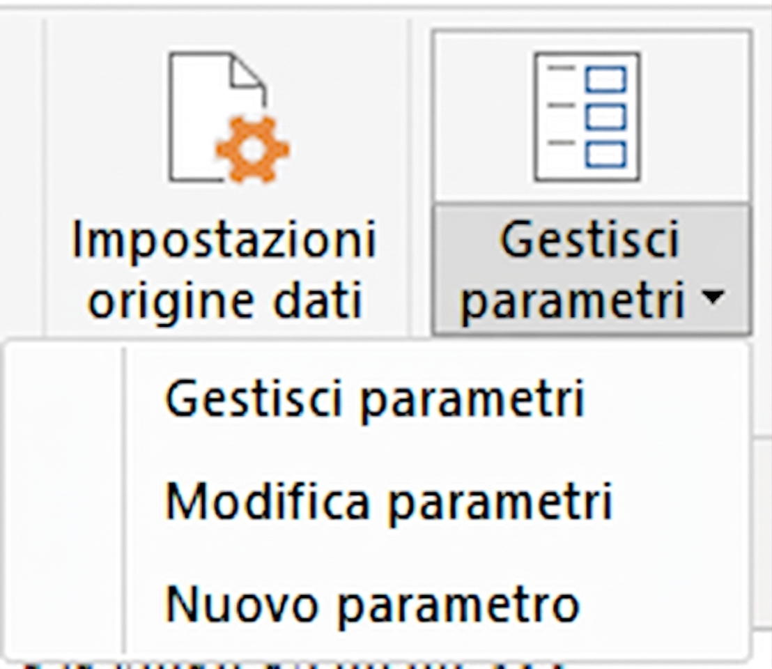 Menu Parametri
