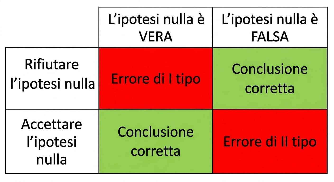 Rifiuto corretto dell’ipotesi nulla