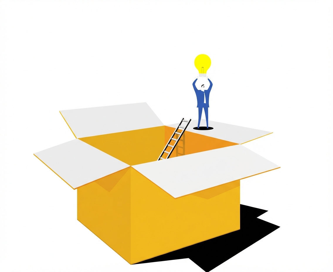 Uomo che scopre le intuizioni