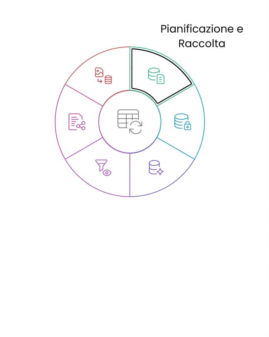 ciclo di vita dei dati: pianifica