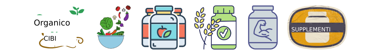 Immagine di integratori e alimenti biologici