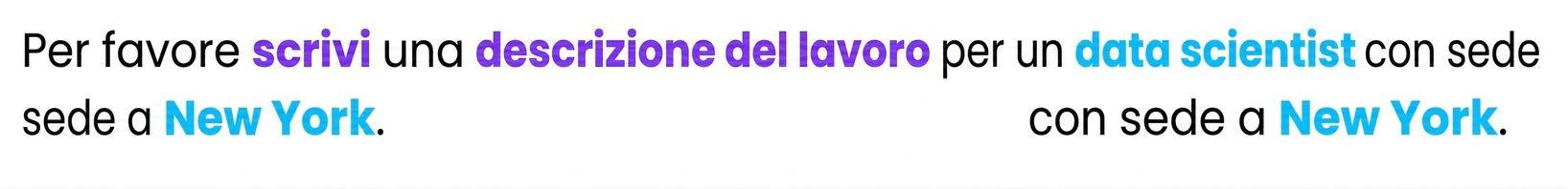 È evidenziato il verbo "write", mentre ChatGPT inizia a comprendere il prompt.