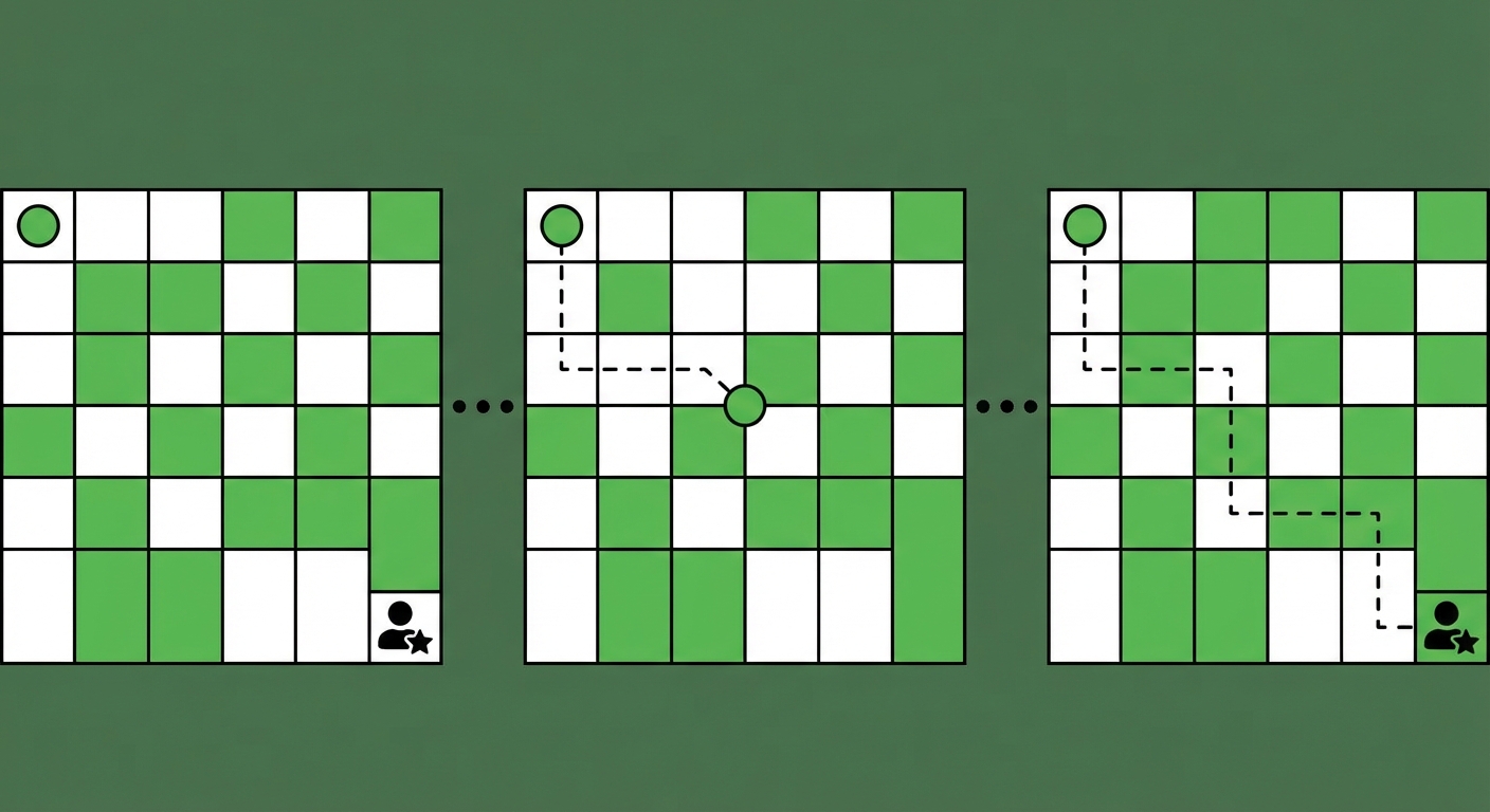 Apprendimento con rinforzo per navigare in un labirinto