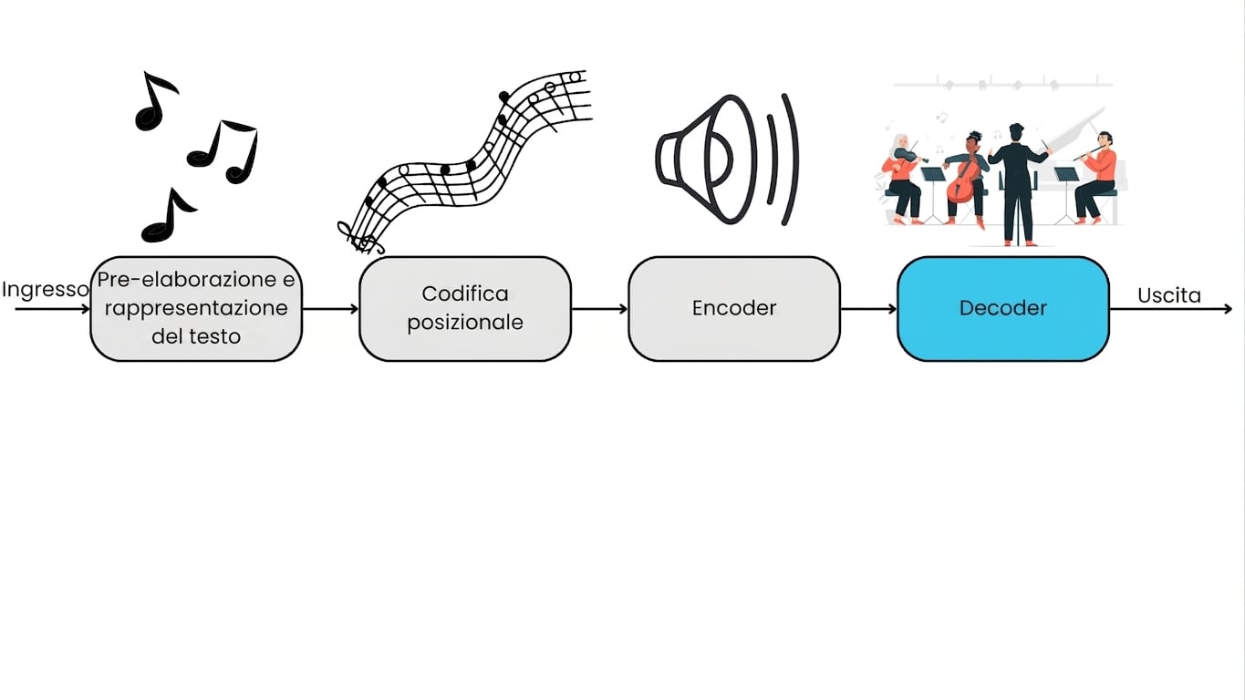 Componente decoder di un transformer