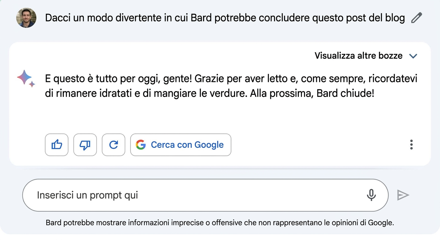 Immagine del chatbot Bard di Google