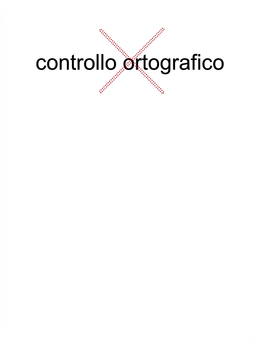 Controllo ortografico.