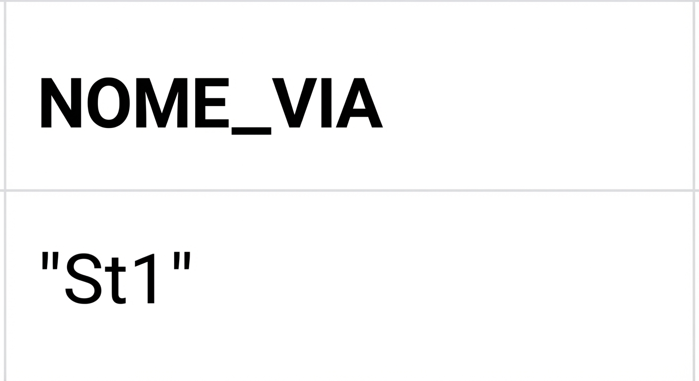 Risultato query con street_name
