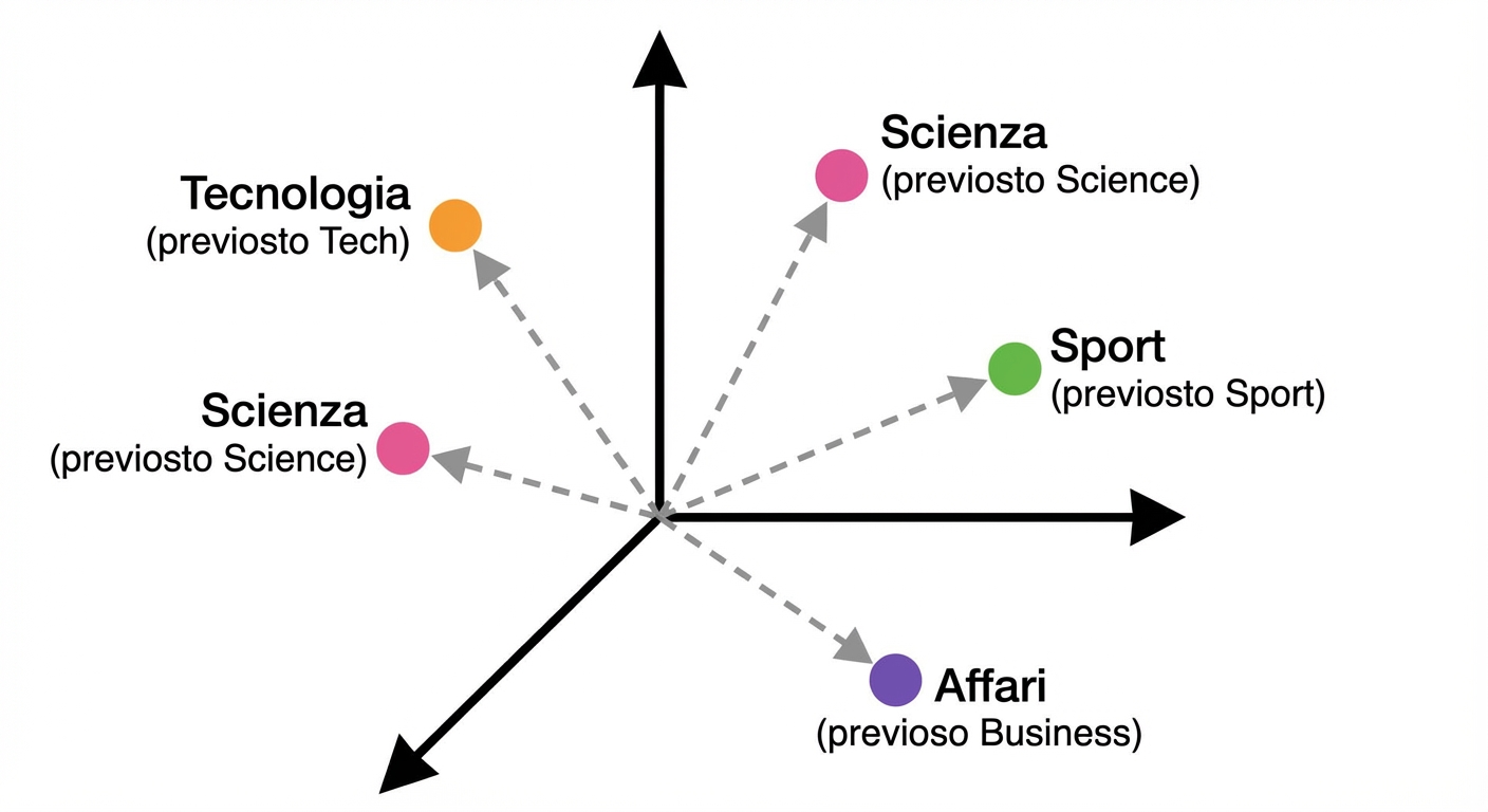 Descrizioni di classi incorporate nello spazio vettoriale.